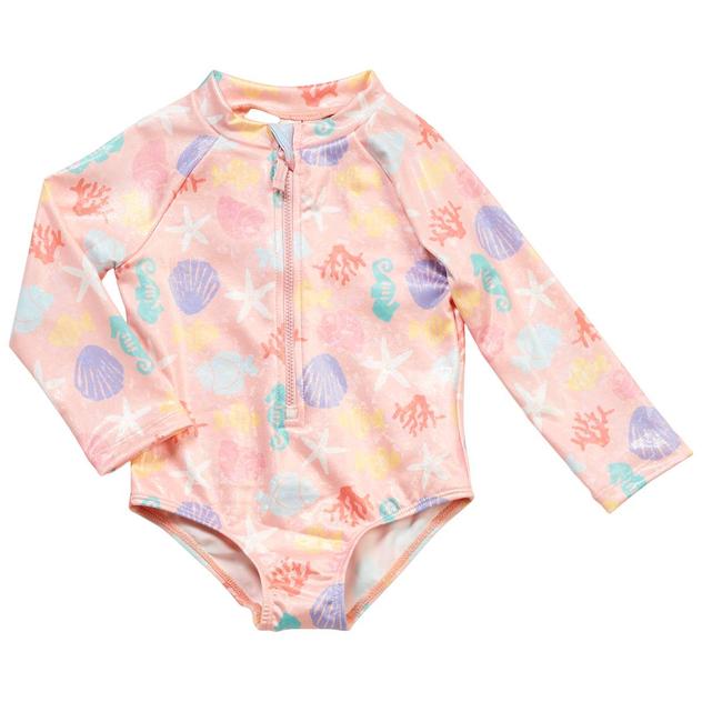 Baby Girl (12-24M) Wippette® Starfish & Shell One Piece Swimsuit