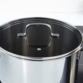 BergHOFF Helix Stainless Steel 8in. Stockpot w/ Glass Lid