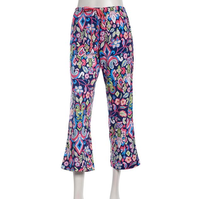 Womens HUE® Spring Ikat Capri Pajama Pants