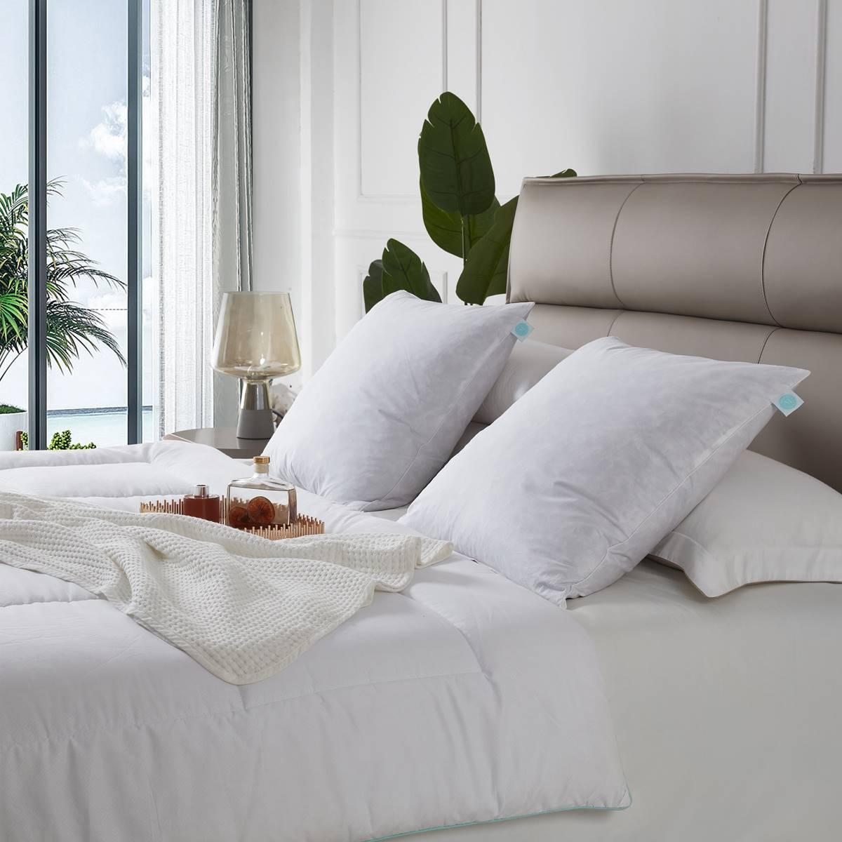 Martha Stewart Medium Firm 233TC 2pk. Decorative Feather Pillow
