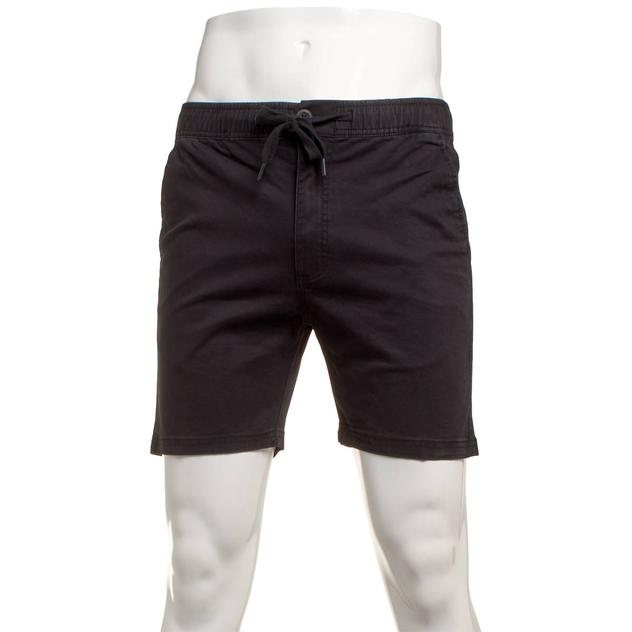 Young Mens Hollywood Jeans Solid Pull On Twill Shorts