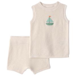 Baby Boy (NB-12M) Carter''s Sailboat Crochet Top/Short Set