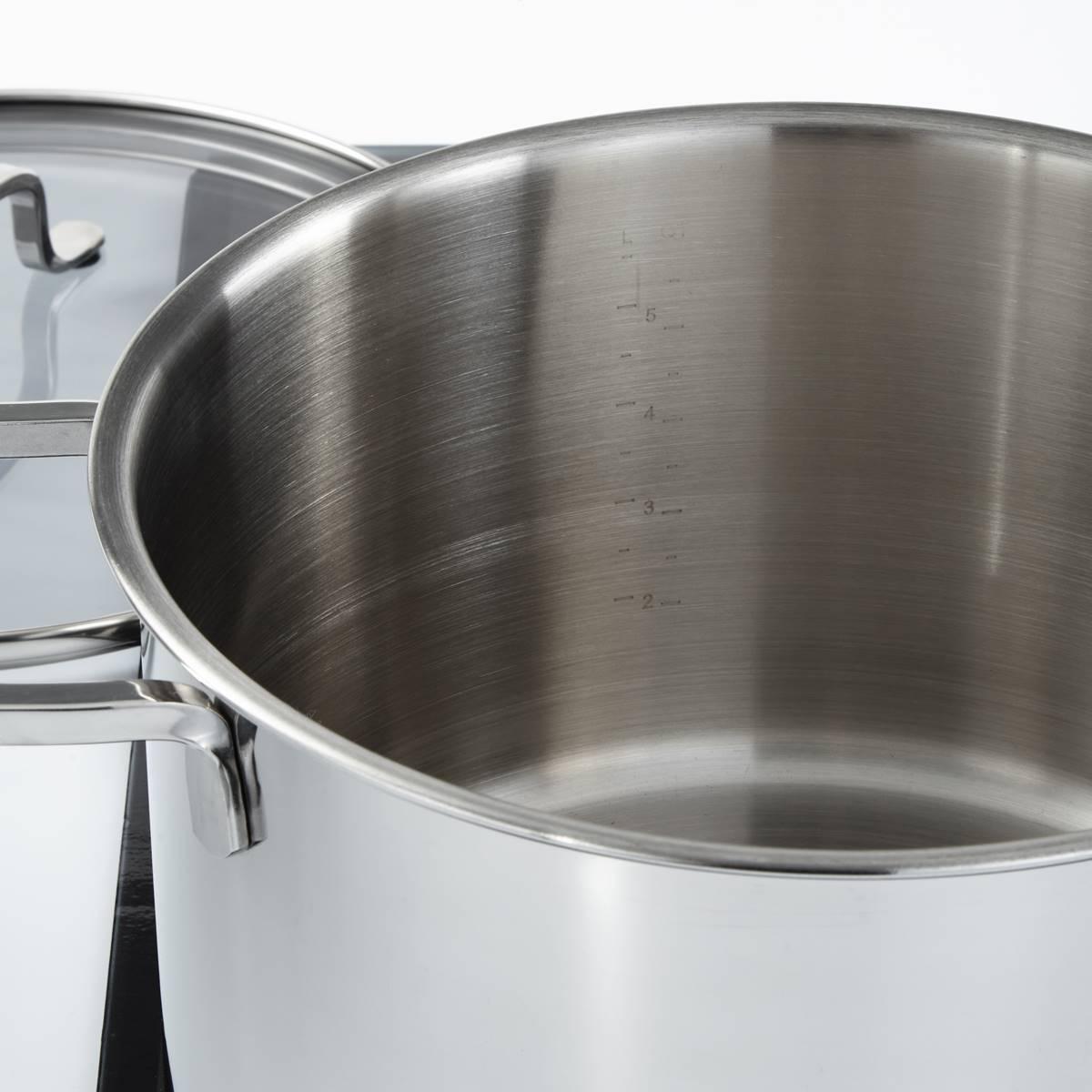 BergHOFF Helix Stainless Steel 10in. Stockpot w/ Glass Lid