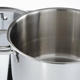 BergHOFF Helix Stainless Steel 10in. Stockpot w/ Glass Lid