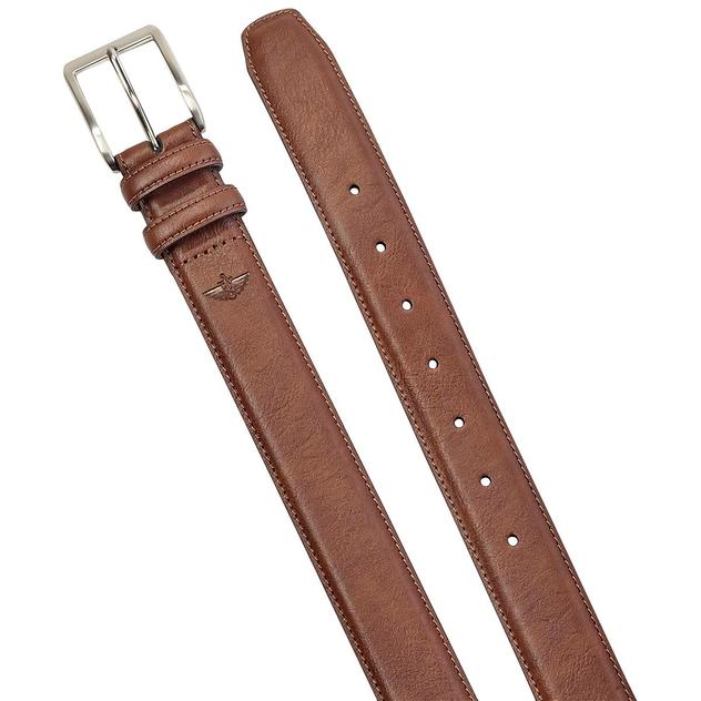 Mens Big & Tall Dockers® Big Logo Stitch Belt - Brown