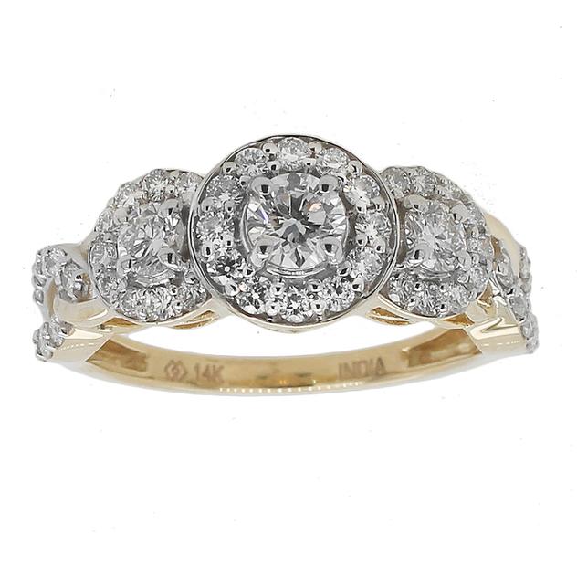 Nova Star® 14kt. Yellow Gold 1ctw. Lab Grown Diamond Ring