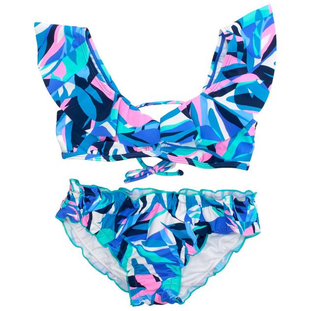 Girls (7-16) Raisins Agua Caliente Ruffle Bikini Swim Set