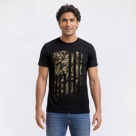 Mens Home of the Brave Camo Warrior Graphic Tee