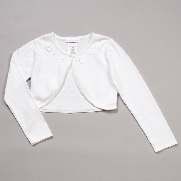 Girls (4-6x) Bonnie Jean Cardigan with Rosettes