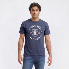 Mens Home of the Brave 1776-2026 Liberty Bell Graphic Tee