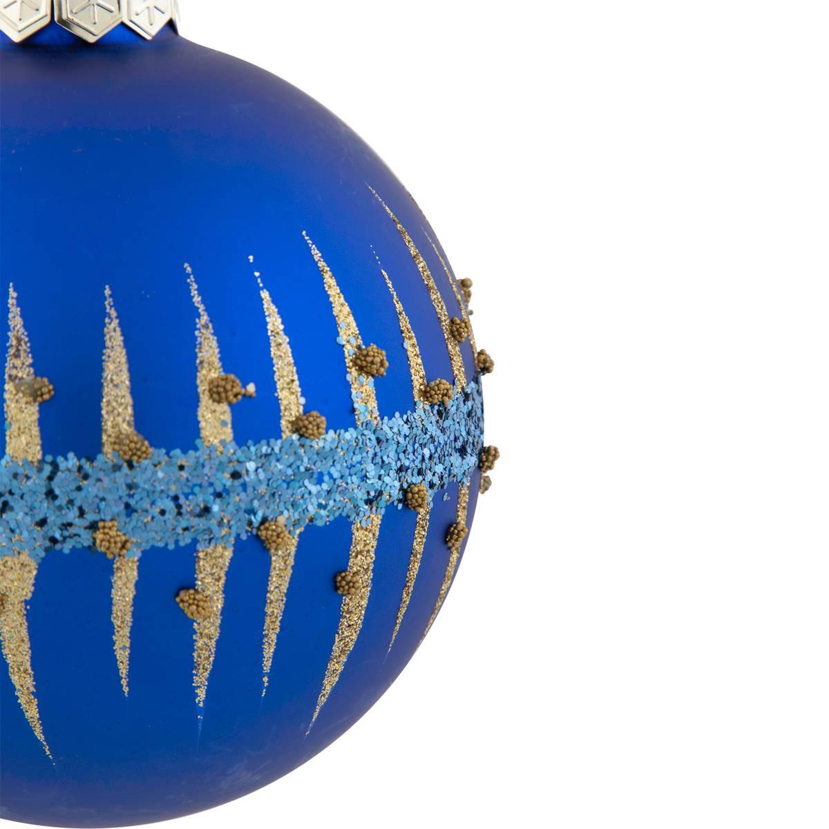 Northlight Seasonal 4in. Glitter Glass Ball Christmas Ornament