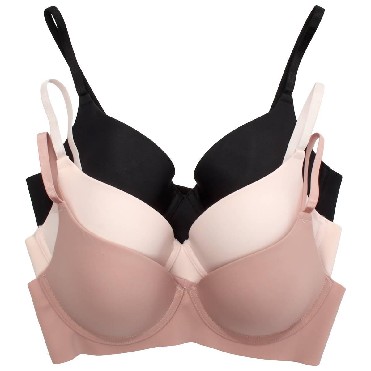 Womens Steve Madden 3pk. Scuba Bra Gentle Lift SM21051A3