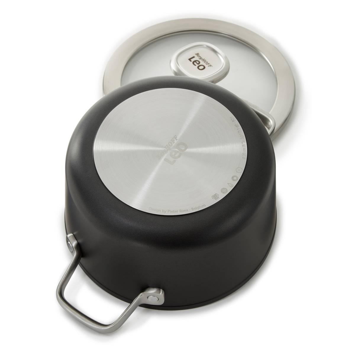 BergHOFF Graphite Non-stick 8in. Ceramic Stockpot w/ Glass Lid