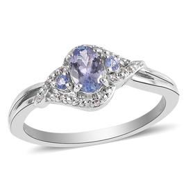 Gemstones Classics(tm) Sterling Silver Oval Tanzanite Ring