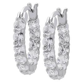 Gianni Argento Sterling Silver Inside Out Hoop Earrings