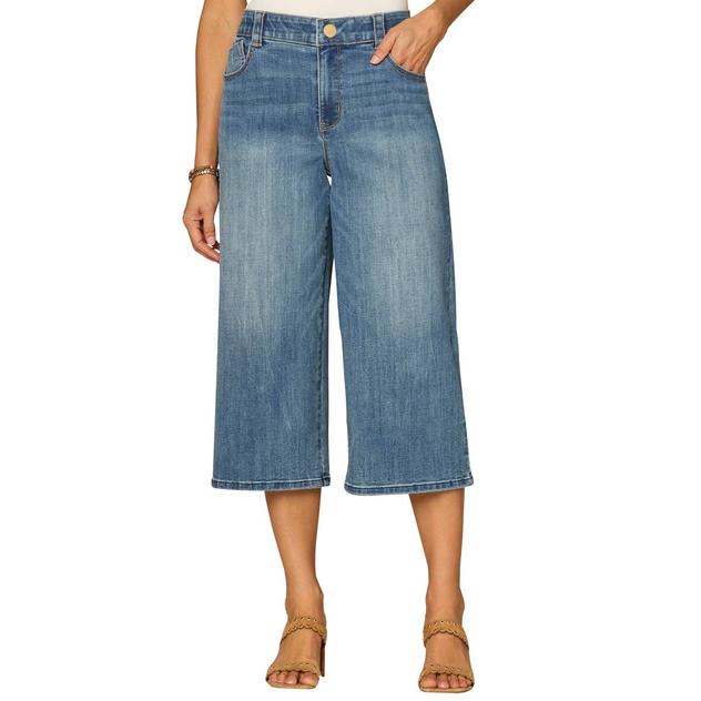 Womens Democracy “Ab”solution® Hi Rise Relaxed Denim Capris