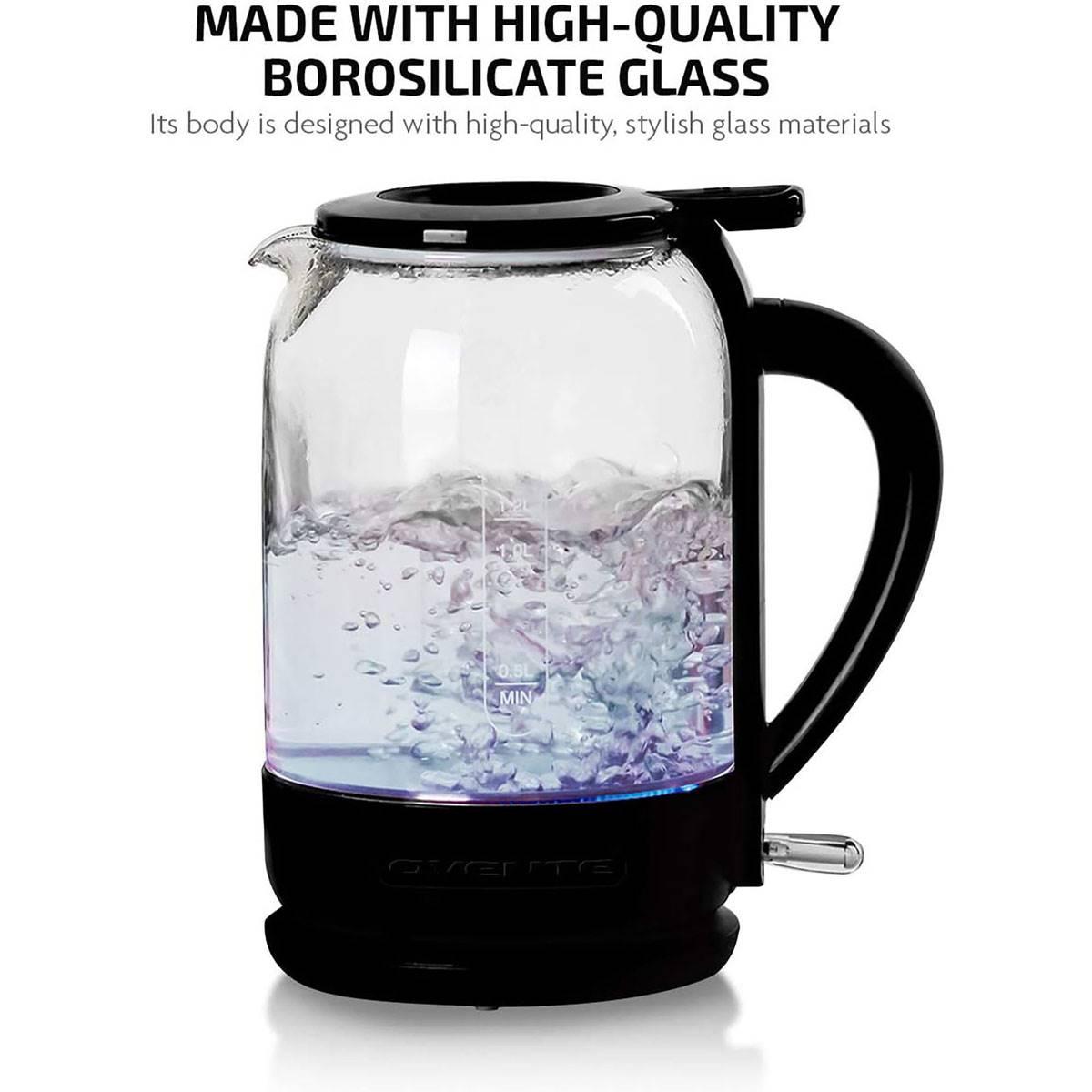 Ovente Electric Hot Water Glass Kettle