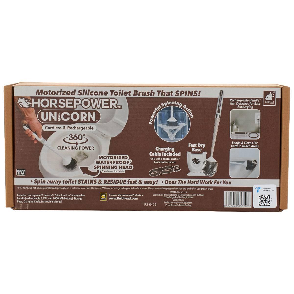 As Seen On TV Horsepower Unicorn Rechargeable Toilet Brush