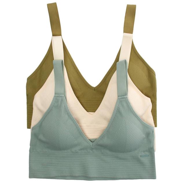 Womens Danskin 3pk. Seamless Longline Bralettes - DS6999-3PKU