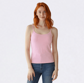 Juniors Cotton Candy Butter Soft Padded Shelf Bra Camisole
