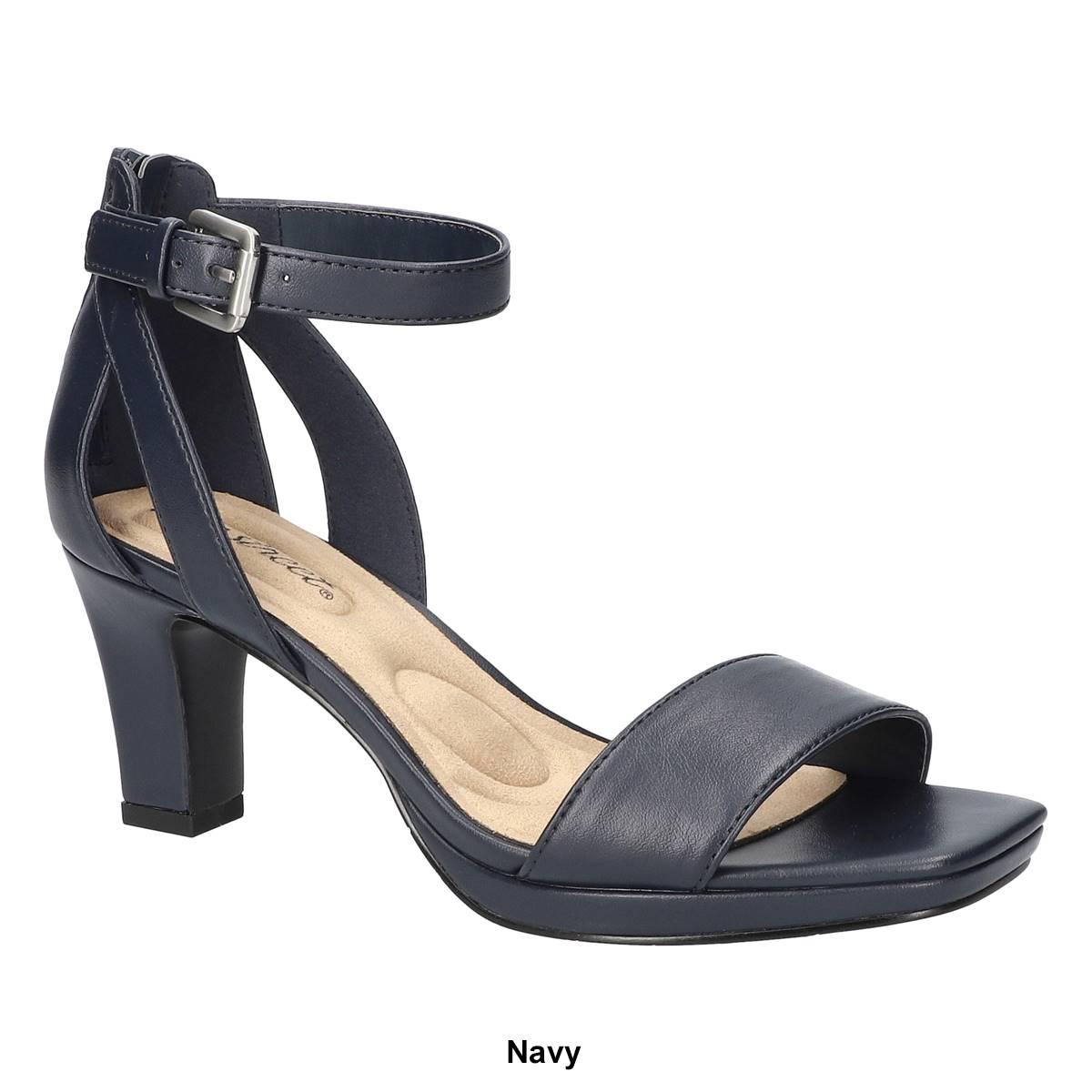 Womens Easy Street Ro Square Toe Heeled Sandals