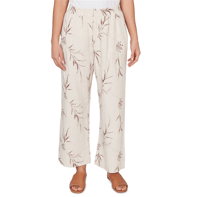 Womens Skye’s the Limit Blooming Pastels Embroidery Wide Pants
