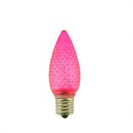 Sienna C9 Faceted Pink Christmas Replacement Bulbs - Set of 4