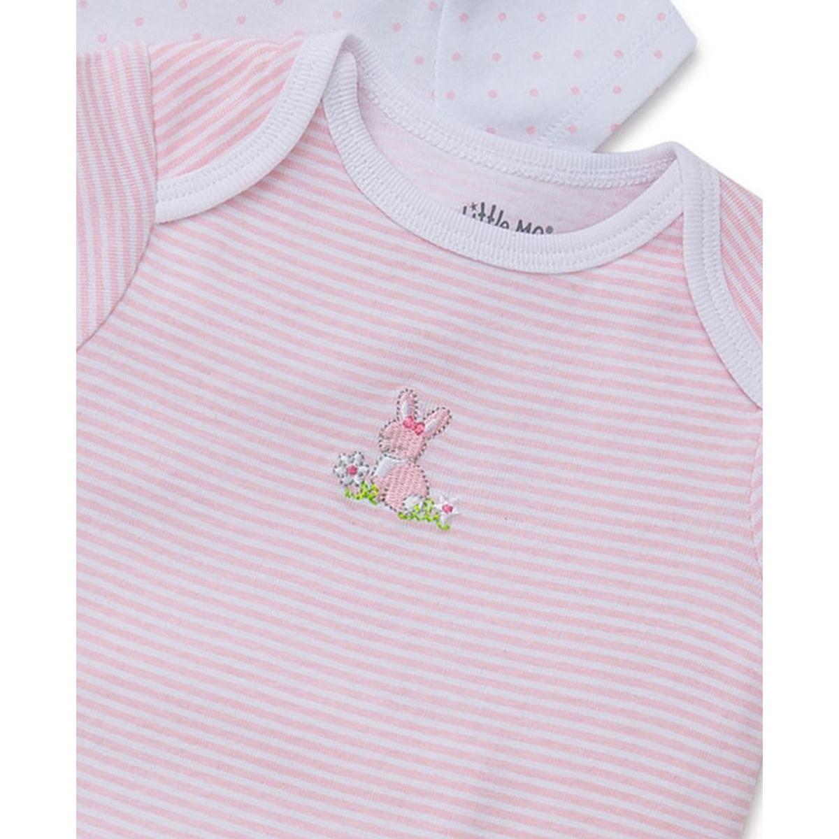 Baby Girl (NB-9M) Little Me 3pk. Bunnies Short Sleeve Bodysuits