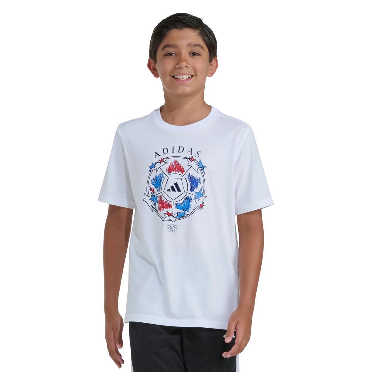 Boys (8-20) adidas(R) USA Soccer Short Sleeve Tee