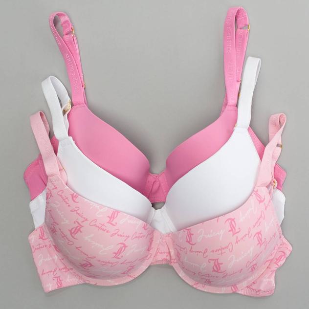 Juicy Couture 3pk. Jacquard Logo Micro Bras JC4603-3PKDA
