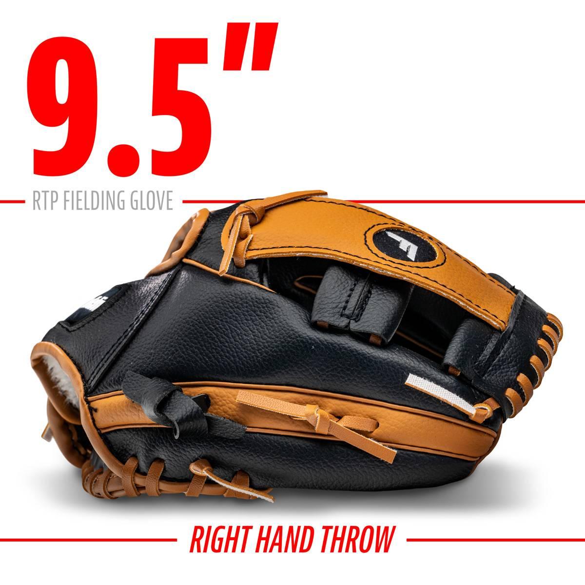 Franklin® 9.5in. Tee Ball Glove and Ball  - Black/Tan