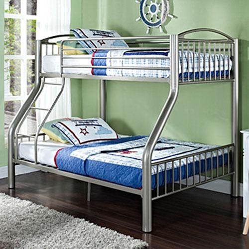 Powell Spencer Twin over Full Pewter Bed