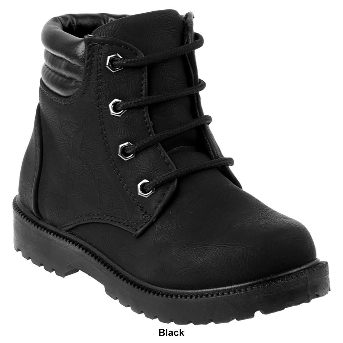 Little Kids Rugged Bear Lace-Up Casual Winter Boots
