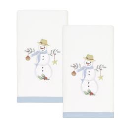 Avanti Coastal Snowman Bath Towel Collection