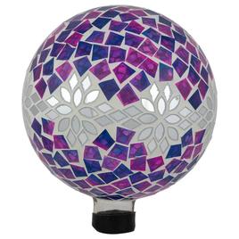 Northlight Seasonal Mosaic Floral Outdoor Garden Gazing Ball