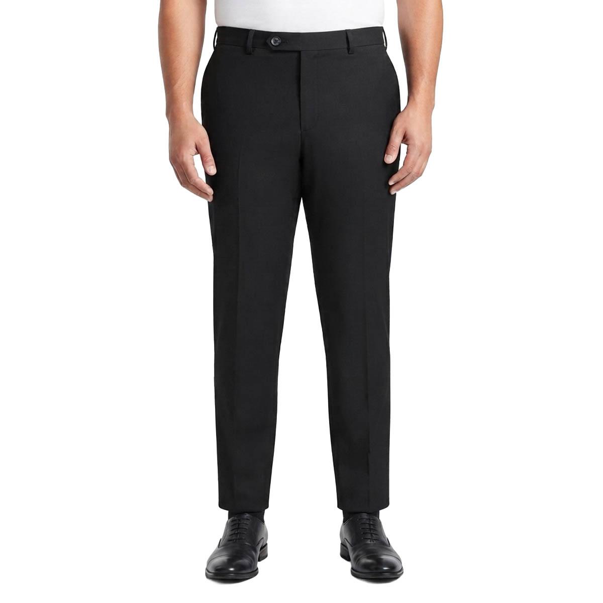 Mens Big & Tall Savile Row Pants - Black