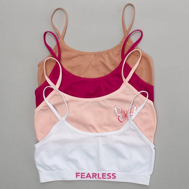 Girls Sweet Princess 4pk. Seamless Bralette - Butterfly