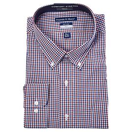 Mens Big & Tall Preswick & Moore Plaid Dress Shirt - Blue/Red