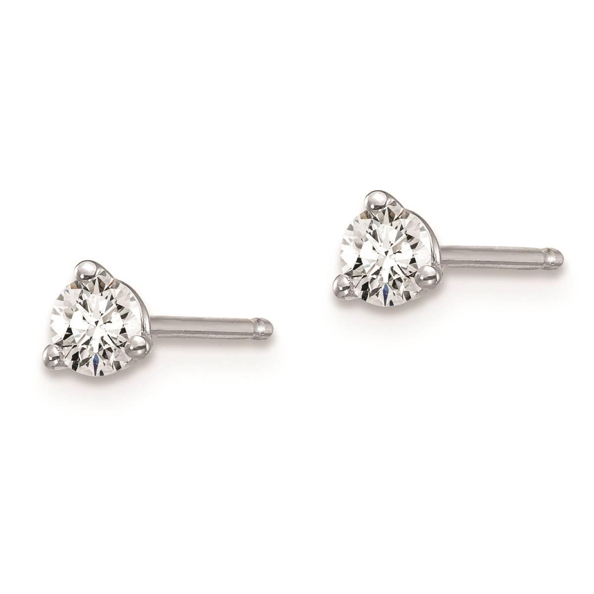 Pure Fire 14kt. White Gold 1/4ctw. Certified Lab Diamond Earrings