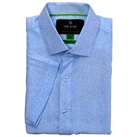 Mens Tom Baine Slim Fit Short Sleeve Dress Shirt - Blue Floral