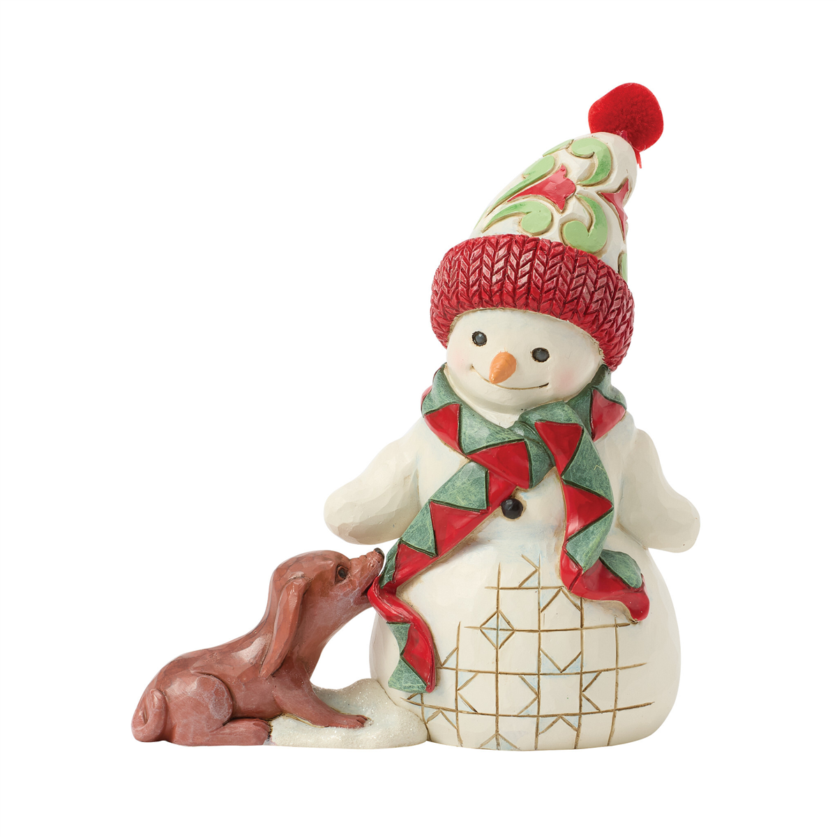 Jim Shore Heartwood Creek Snowman with Dog & Scarf Figurine