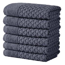 Freshfolds Grayson 6pc. Cotton Lattice Textured Hand Towel Set