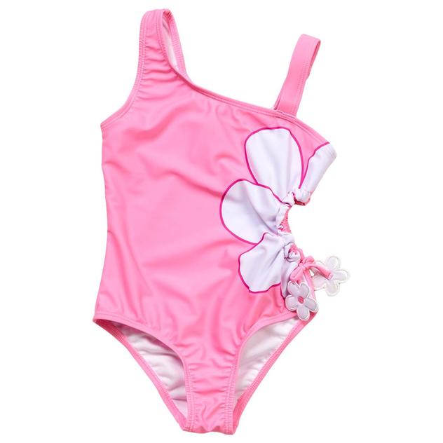 Girls (4-6x) Derek Heart Daisy Side Cutout One Piece Swimsuit
