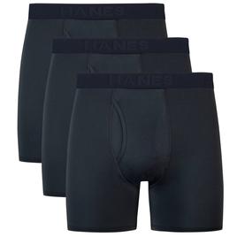 Mens Hanes Ultimate® Comfort 3pk. Boxer Briefs - Sport Black