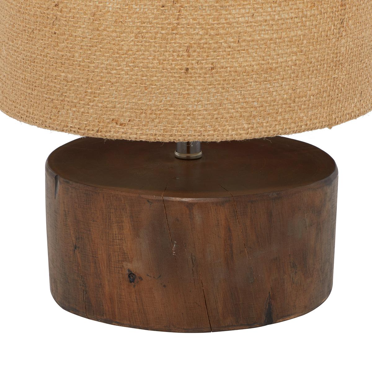 9th & Pike® Brown Wood Rustic Table Lamp