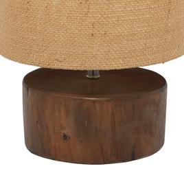 9th & Pike® Brown Wood Rustic Table Lamp