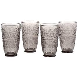 Home Essentials Aria Set of 4 High Ball Glasses - Smoke