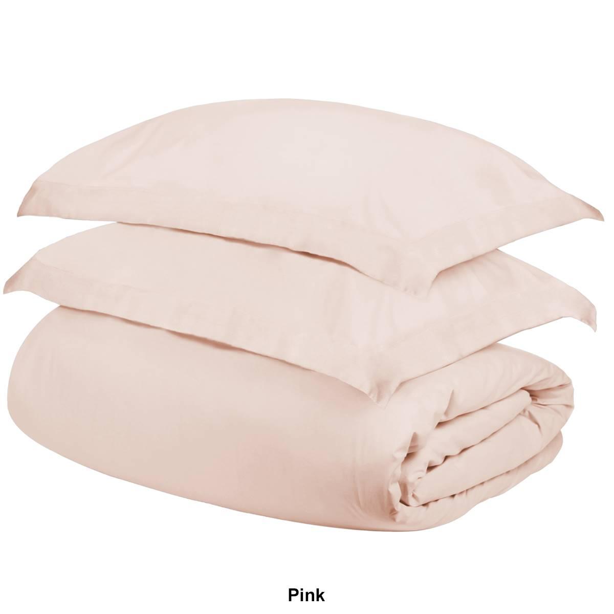 Superior 400 Thread Count Solid Egyptian Cotton Duvet Cover Set