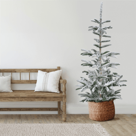 Northlight Real Touch(tm) 9ft. Flocked Nordmann Fir Christmas Tree
