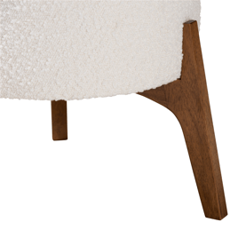 Baxton Studio Elkie Japandi Wood Ottoman Footstool